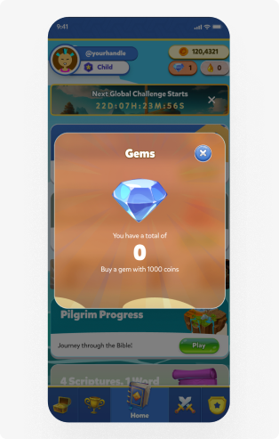 Bible gems screen